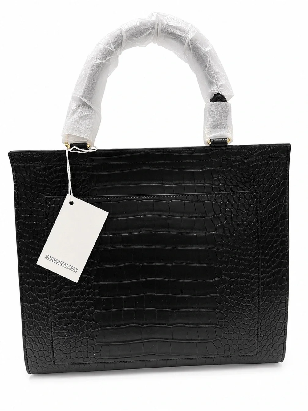 Modern Picnic black croc